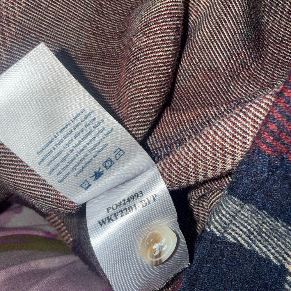 Faherty Legend™ Sweater Shirt, small NWOT Burchfield Plaid shacket - Picture 7 of 10